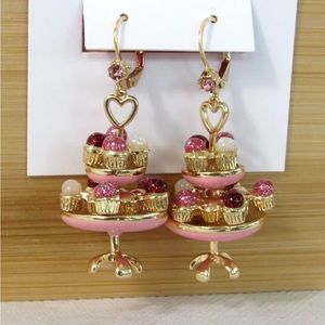 Betsey Johnson cupcake earrings